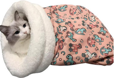 Norvéa Home Katzenliege Katzenbett als kuscheliger Katzenschlafsack für kleine Haustiere – Bild 1 von 1
