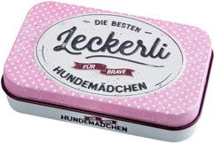 Produktbild von Nostalgic-Art Leckerli-Dose Hundemädchen Rosa aus Metall 6 x 9,5 x 2 cm - 9,5 cm