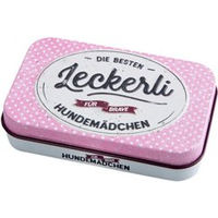 Produktbild von Nostalgic-Art Leckerli-Dose Hundemädchen Rosa aus Metall 6 x 9,5 x 2 cm - 9,5 cm