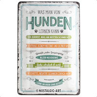 Produktbild von Nostalgic-Art Retro Blechschild PfotenSchild Vintage Metall-Dekoration 20 x 30 cm
