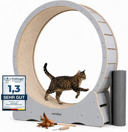 noviclass Katzenlaufrad Baghira XXL aus Holz 120cm Innendurchmesser für erwachsene Katzen – Bild 1 von 2