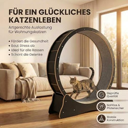 noviclass Katzenlaufrad Baghira XXL Schwarz mit 132cm Durchmesser – Bild 1 von 6
