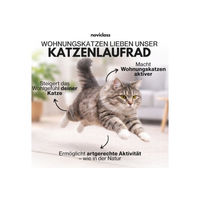Produktbild von noviclass Katzenlaufrad Baghira XXL Weiß mit 120cm Innendurchmesser für erwachsene Katzen