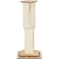 Produktbild von Novzep 3-in-1 Kratzbaum für Katzen mit Spielschiene, Spielball und Sisal in Creme, 39,5 x 39,5 x 87 cm