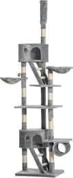 Novzep Katzenkratzbaum mit Deckenspanner aus Sisal in Grau 240-260 cm – Bild 1 von 2