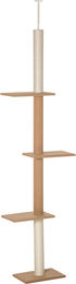 Novzep Kratzbaum Deckenhoch Höhenverstellbar 228-260 cm Khaki mit 3 Ebenen – Bild 1 von 2