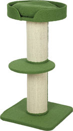 Novzep Kratzbaum für Katzen 91cm Grün mit Katzenbett und Plattform aus Plüsch und Sisal – Bild 1 von 3