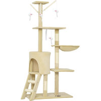 Produktbild von Novzep Kratzbaum für Katzen mit Höhle und Spielzeug in Beige
