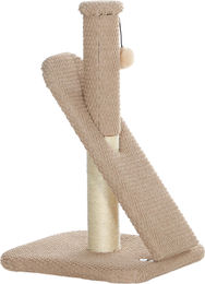 Novzep Kratzbaum für Katzen mit Kratzbrett, Spielball und Sisal-Noppenstruktur in Hellbraun 54 cm – Bild 1 von 1