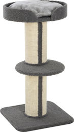 Novzep Kratzbaum Katzenturm Grau mit Sisalstämmen und Kissen 91 cm – Bild 1 von 3