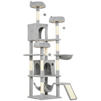 Produktbild von Novzep Kratzbaum Katzenturm mit Höhle und Hängematte für 2-3 Katzen 192 cm