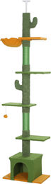 Novzep Kratzbaum mit Deckenspanner und Hängematte Grün – Bild 1 von 3