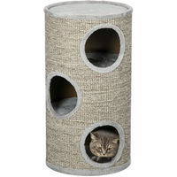 Produktbild von Novzep Kratztonne für Katzen in Grau mit Sisal-Kratzfläche