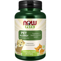 Produktbild von NOW Foods Pets Pet Allergy Hypoallergenes Nahrungsergänzung für Hunde und Katzen 75 Kautabletten