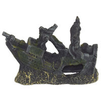 Produktbild von Nuber Aquarium Dekofigur Schiffswrack Höhle Grau 12,5x4,5x9 cm