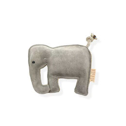 Produktbild von NufNuf Kauspielzeug Elefant aus Leder für Welpen in Grau
