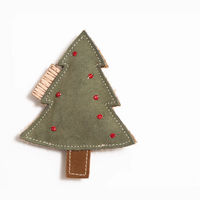 Produktbild von NufNuf Lederspaß Weihnachtsbaum aus Leder in Grün