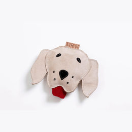 Produktbild von NUFNUF Scooby Suede Leder-Plüschspielzeug Labrador in Beige für Hunde aller Altersstufen - 1 Stk.