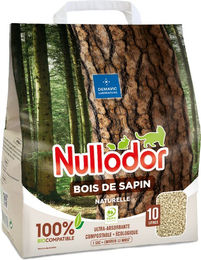 Produktbild von Nullodor Katzenstreu Bois De Sapin Holzstreu 2 x 10 l - 2 x 10 l