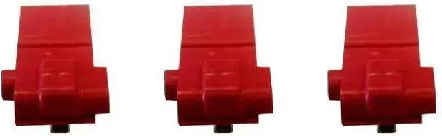 Produktbild von Num'axes 3er-Set Antennenverbindungsstecker aus Kunststoff in Rot für Kaninchenzaun-Zubehör