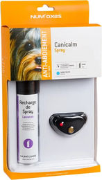 Produktbild von Num'axes Canicalm Lavendelspray Anti-Bell-Halsband für erwachsene Hunde in Schwarz oder Weiß