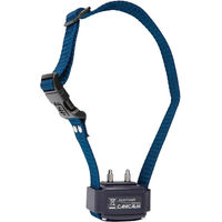 Produktbild von Num'axes Canicalm Premium Anti-Bell Erziehungshalsband für erwachsene Hunde aus wasserfestem Nylon in Schwarz oder Blau