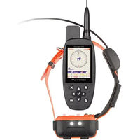 Produktbild von Num'axes Canicom GPS 2 Standorthalsband mit Fernbedienung und GPS-Tracker für Hunde in Schwarz und Orange wasserdicht