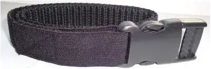 Produktbild von Num'axes Halsband aus Nylon mit elastischem Anti-Strangulationsband in Schwarz für erwachsene Hunde