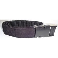 Produktbild von Num'axes Halsband aus Nylon mit elastischem Anti-Strangulationsband in Schwarz für erwachsene Hunde