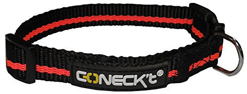 Num'axes Hundehalsband Every Day Life aus Nylon in Schwarz-Orange Größe L – Bild 1 von 1
