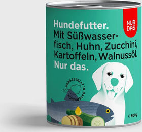 Produktbild von NUR DAS Fisch und Zucchini Nassfutter für Katzen getreidefrei 800g