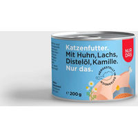 Produktbild von NUR DAS Katzenfutter Huhn und Lachs ohne Konservierungsstoffe 200g