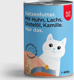 Produktbild von NUR DAS Katzenfutter Huhn und Lachs ohne Konservierungsstoffe 400g