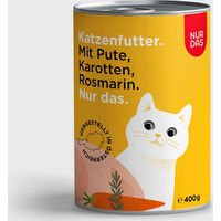 Produktbild von NUR DAS Nassfutter Pute und Karotte Getreidefrei mit hohem Fleischanteil 400g
