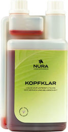 NURA HORSE SUPPLEMENTS Kopfklar Nerven Liquid Ergänzungsfuttermittel für Pferde mit Magnesium und Tryptophan 1 l – Bild 1 von 3
