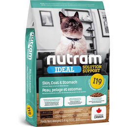 Produktbild von Nutram I19 Ideal Solution Support Sensitive Katzenfutter für adulte Katzen zur Unterstützung von Haut, Fell und Verdauung 5,4 kg