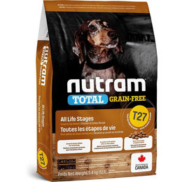 Produktbild von Nutram Total Grain Free Hundefutter für kleine Rassen mit Truthahn, Huhn und Ente, getreidefrei, 2 kg