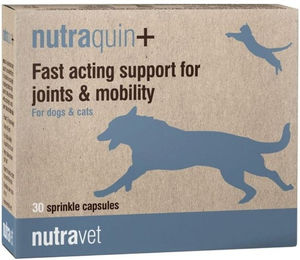 Produktbild von NUTRAVET Nutraquin+ Gelenk-Supplement für Hunde und Katzen 30 Kapseln