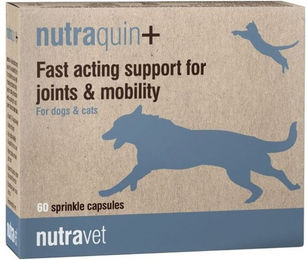 Produktbild von NUTRAVET Nutraquin+ Gelenk-Supplement für Hunde und Katzen 60 Kapseln