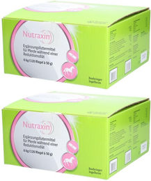 Produktbild von Nutraxin Nahrungsergänzung Riegel für Gewichtsreduktion, Verdauung sowie Haut und Fell mit Vitaminen