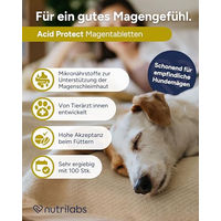 Produktbild von NutriLabs Acid Protect Kautabletten zur Magen-Darm-Unterstützung für Hunde 100 Stück