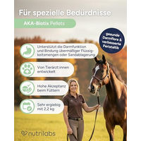Produktbild von NutriLabs Aka-Biotix Mineralpellets für Pferde zur Unterstützung der Magen-Darm-Verdauung 2,2 kg - 2,2 kg