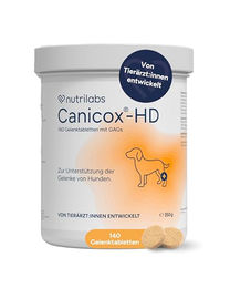 NutriLabs Canicox-HD Gelenktabletten für Hunde mit MSM, Chondroitin, Hyaluronsäure, Glucosamin und Teufelskralle 140 Stück - 140 Stk. – Bild 1 von 8