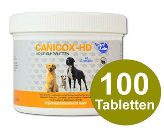 NutriLabs Canicox-HD Kautabletten für Hunde zur Unterstützung der Gelenke mit MSM, Chondroitin, Hyaluronsäure, Glucosamin und Teufelskralle 100 Stück – Bild 1 von 6