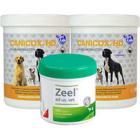 Produktbild von Nutrilabs Canicox-HD mit Zeel Gelenk-Supplement Tabletten für Hunde