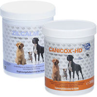 Produktbild von Nutrilabs Canicox-HD + ZILCALM Kautabletten für Hunde zur Unterstützung von Gelenken und Beruhigung