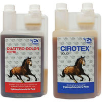Produktbild von NutriLabs Ergänzungsfutter Set Quattro-Dolor Forte und Cirotex Liquid für Gelenke und Atemwege für Senioren