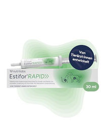 NutriLabs Estifor Rapid Paste für Hunde und Katzen zur Unterstützung bei Magen-Darm-Beschwerden mit Probiotika und Elektrolyten, hypoallergen, 30 ml – Bild 1 von 3