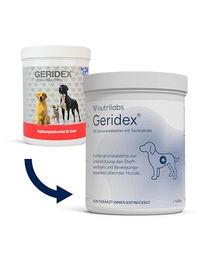 NutriLabs Geridex Gelenk-Supplement Kautabletten für Senioren-Hunde mit Glucosamin und Teufelskralle 250 Stück – Bild 1 von 6