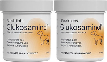 Produktbild von NutriLabs Glukosaminol Nahrungsergänzung für Kleintiere, Welpen und große Hunderassen